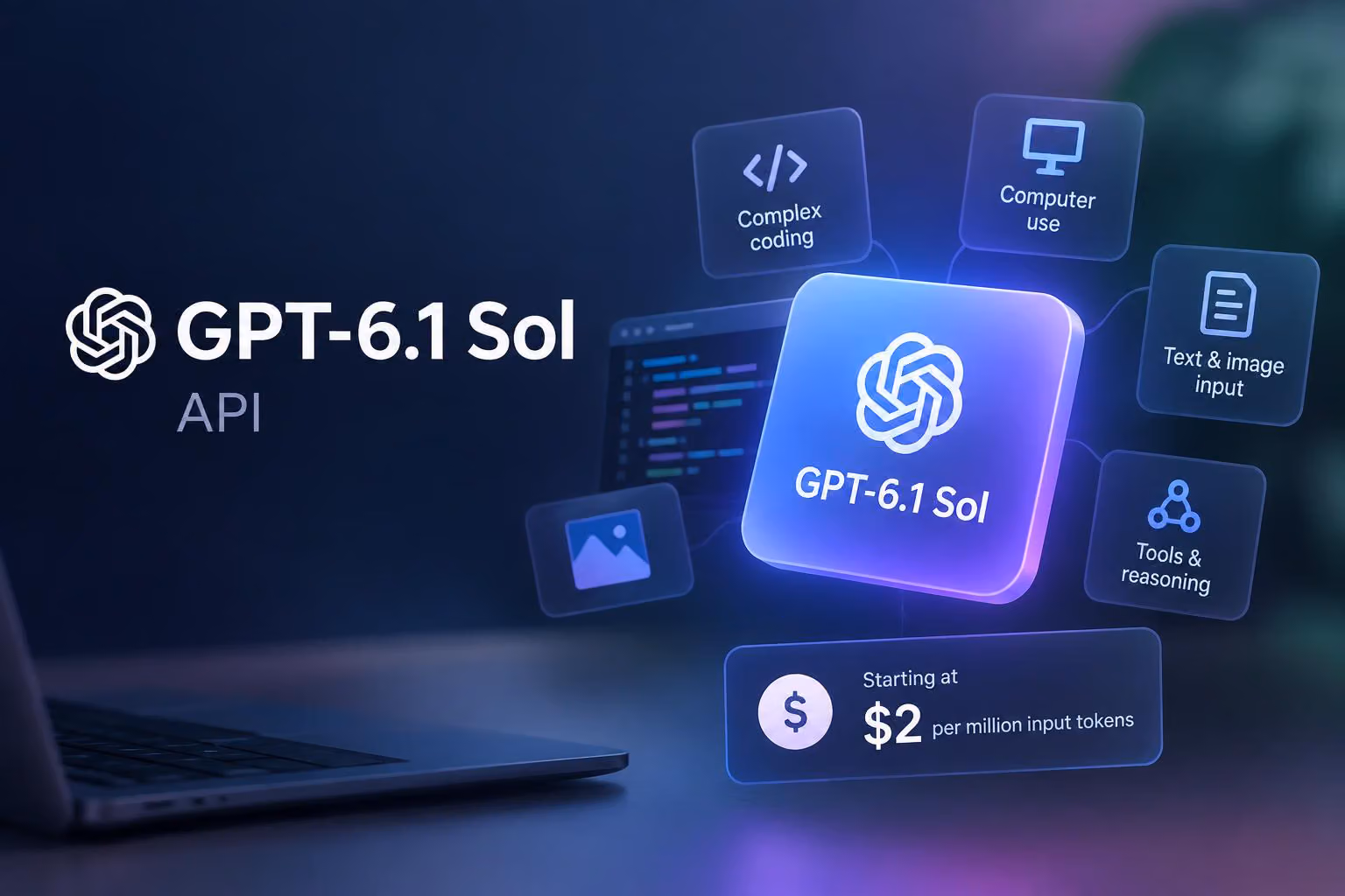 GPT-6.1 Sol API Pricing, Features and Limits
