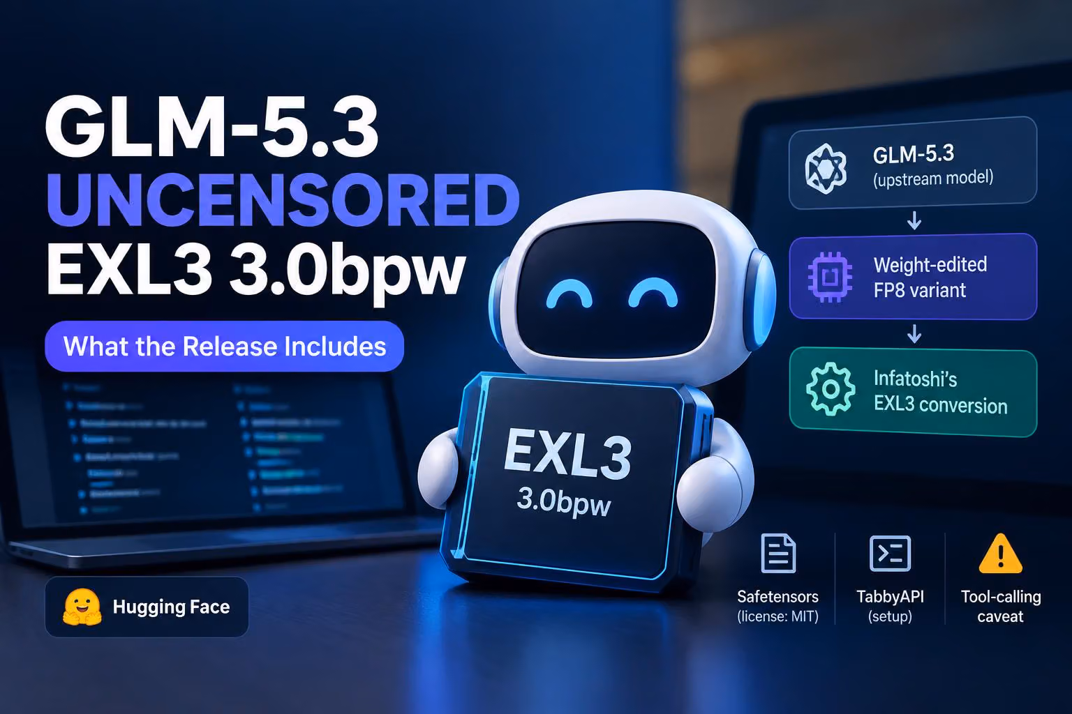 GLM-5.3 UNCENSORED EXL3 3.0bpw: What the Release Includes