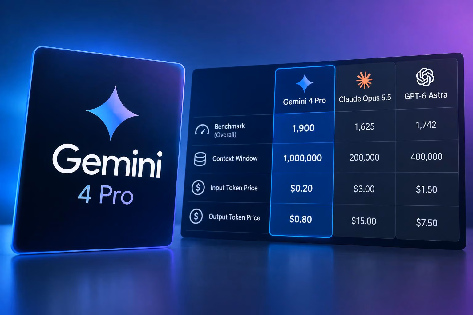 Gemini 4 Pro Leak: Reported Benchmarks and Pricing