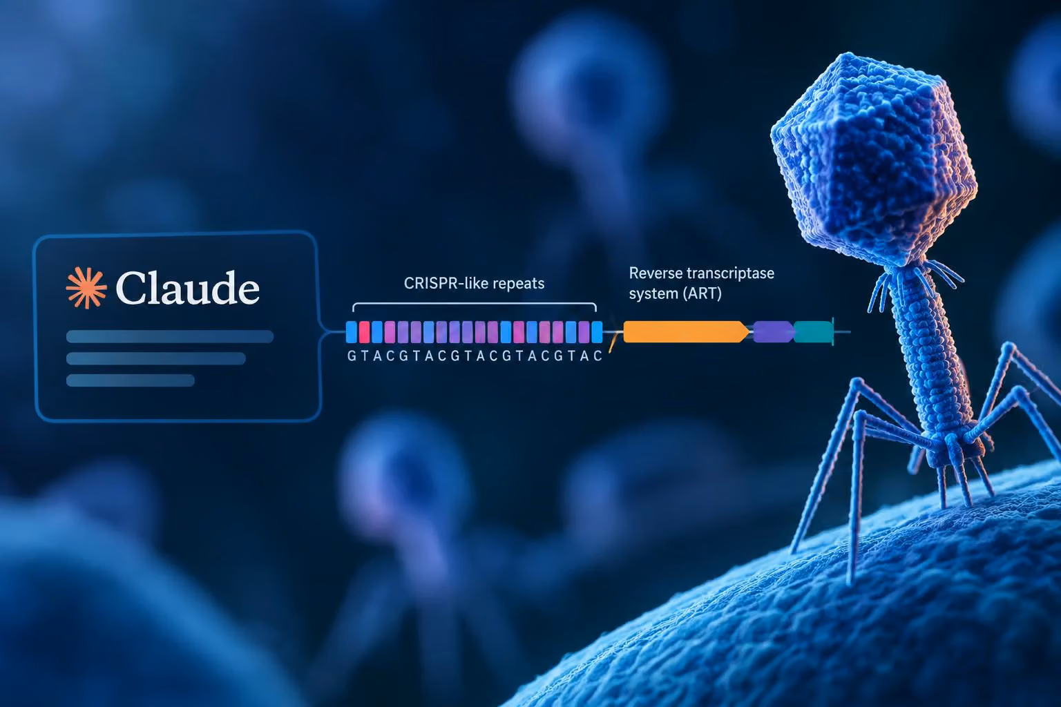 Claude Finds CRISPR-Like Repeat System in Phage DNA