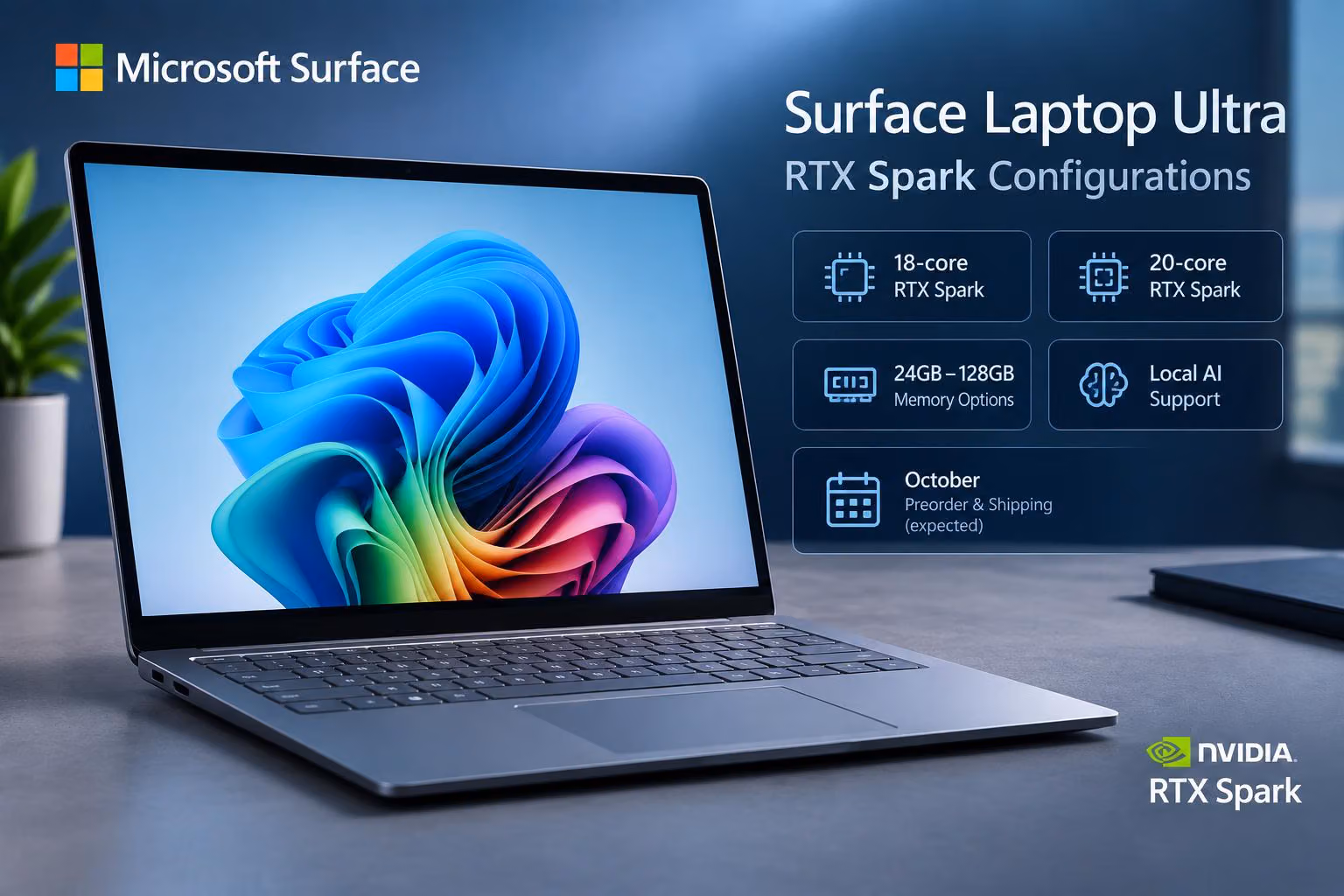 Surface Laptop Ultra Specs: Reported RTX Spark Configurations