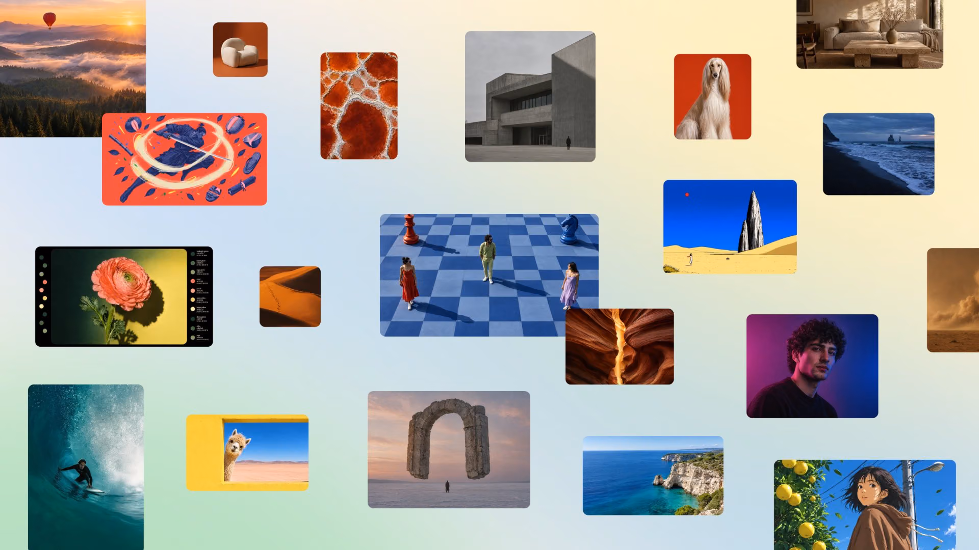 A collage of example images from Canva's Craft launch post.