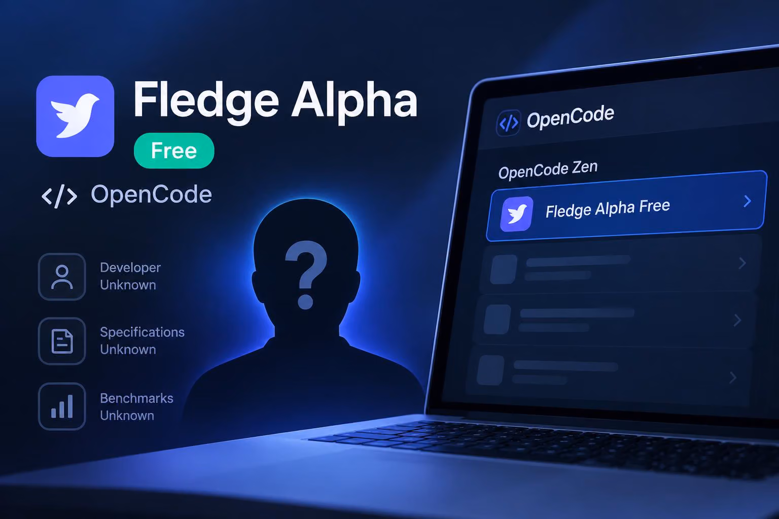 Fledge Alpha Appears as a Free OpenCode Model, but Its Identity Is Unknown
