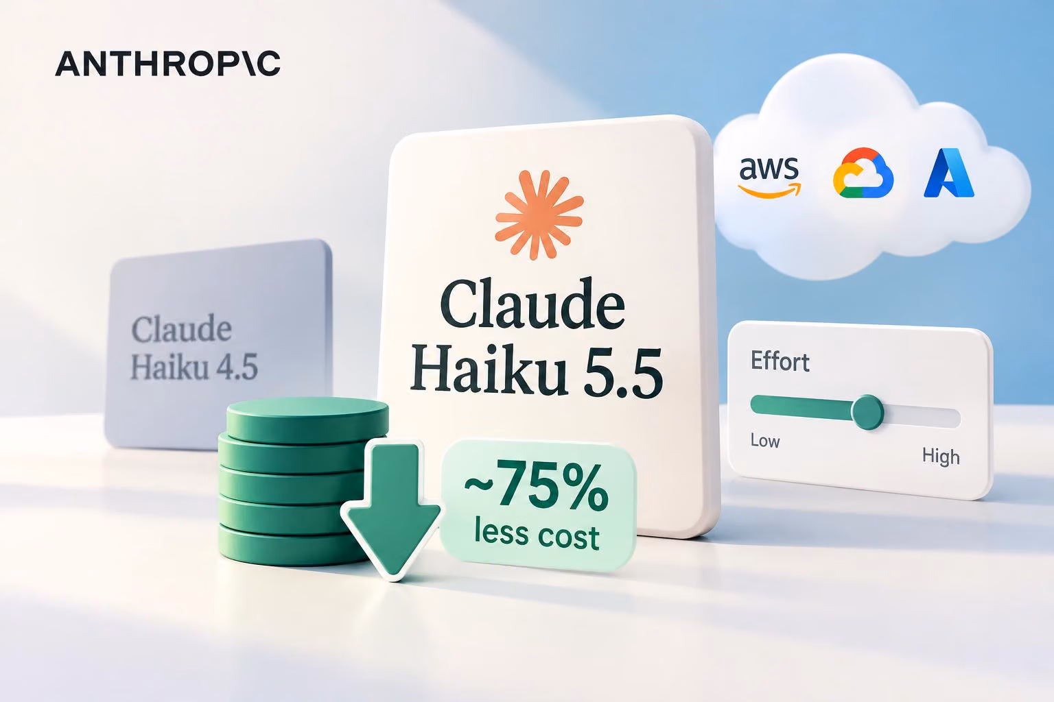 Claude Haiku 5.5 is out, on average about 75% cheaper than Haiku 4.5