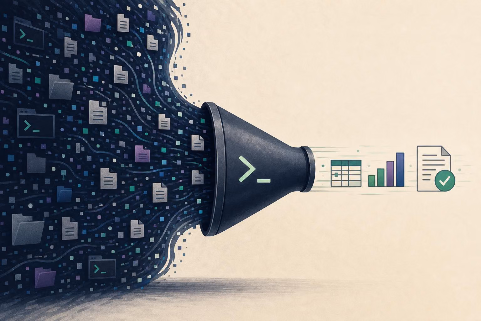 Reducing large data to a usable result