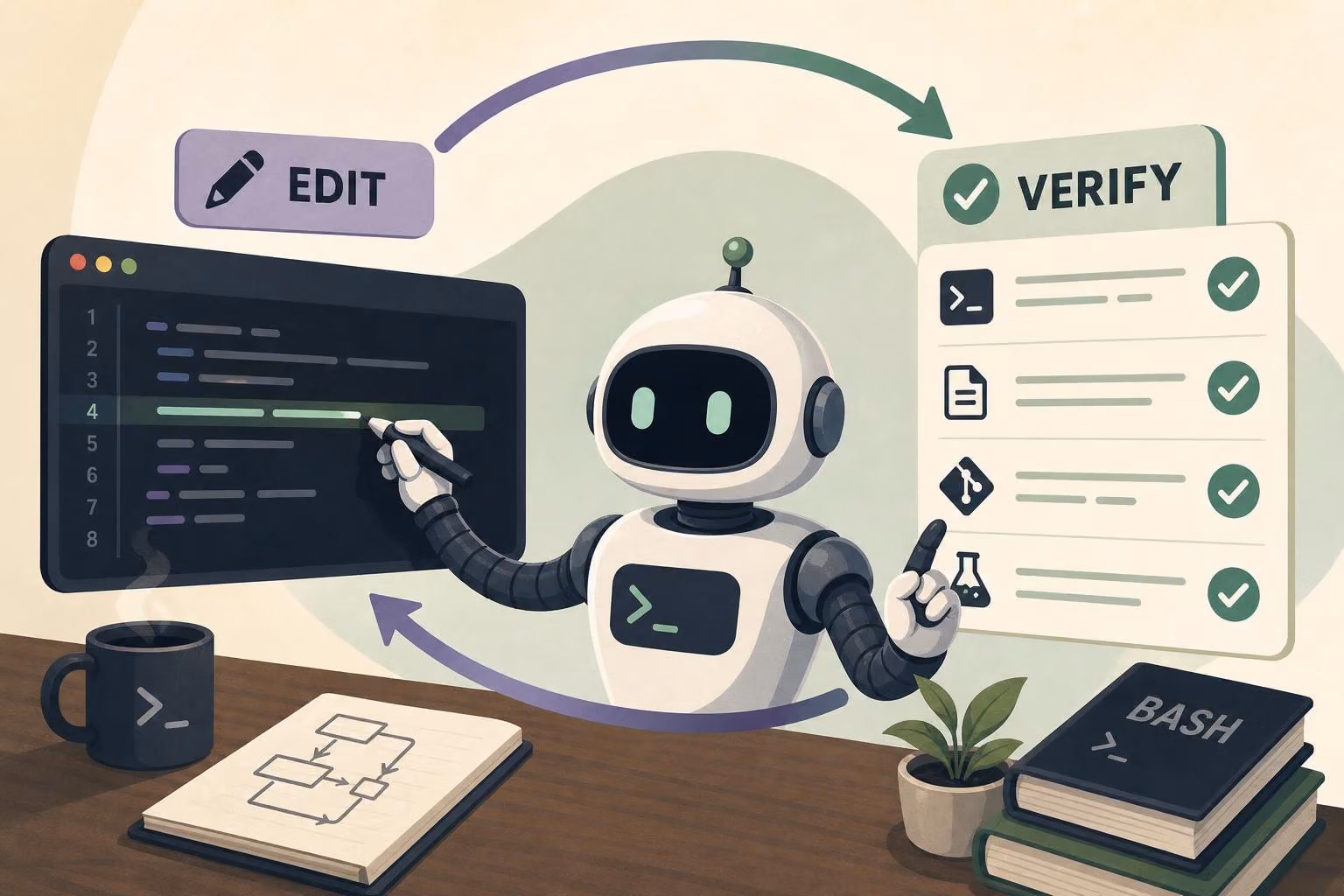 Coordinating edits and verification