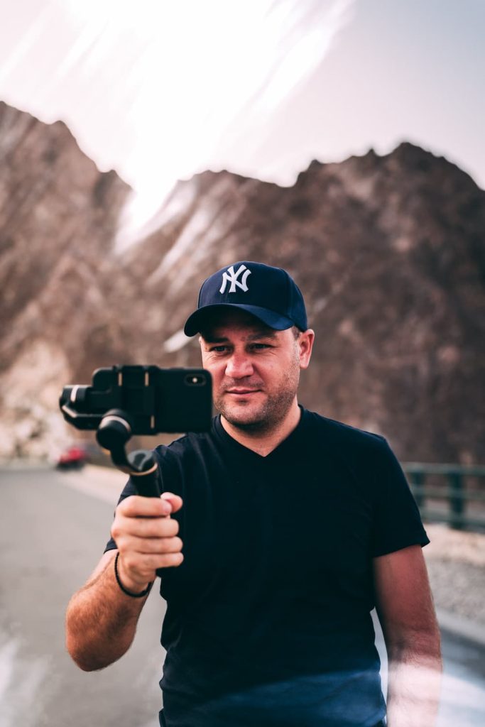 chatgpt prompts for influencer relations strategies showing himself being recorded