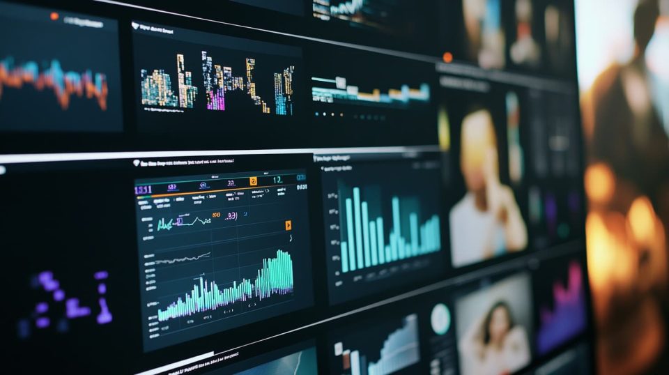 A detailed, data-driven interface displayed on a computer screen. ai generated