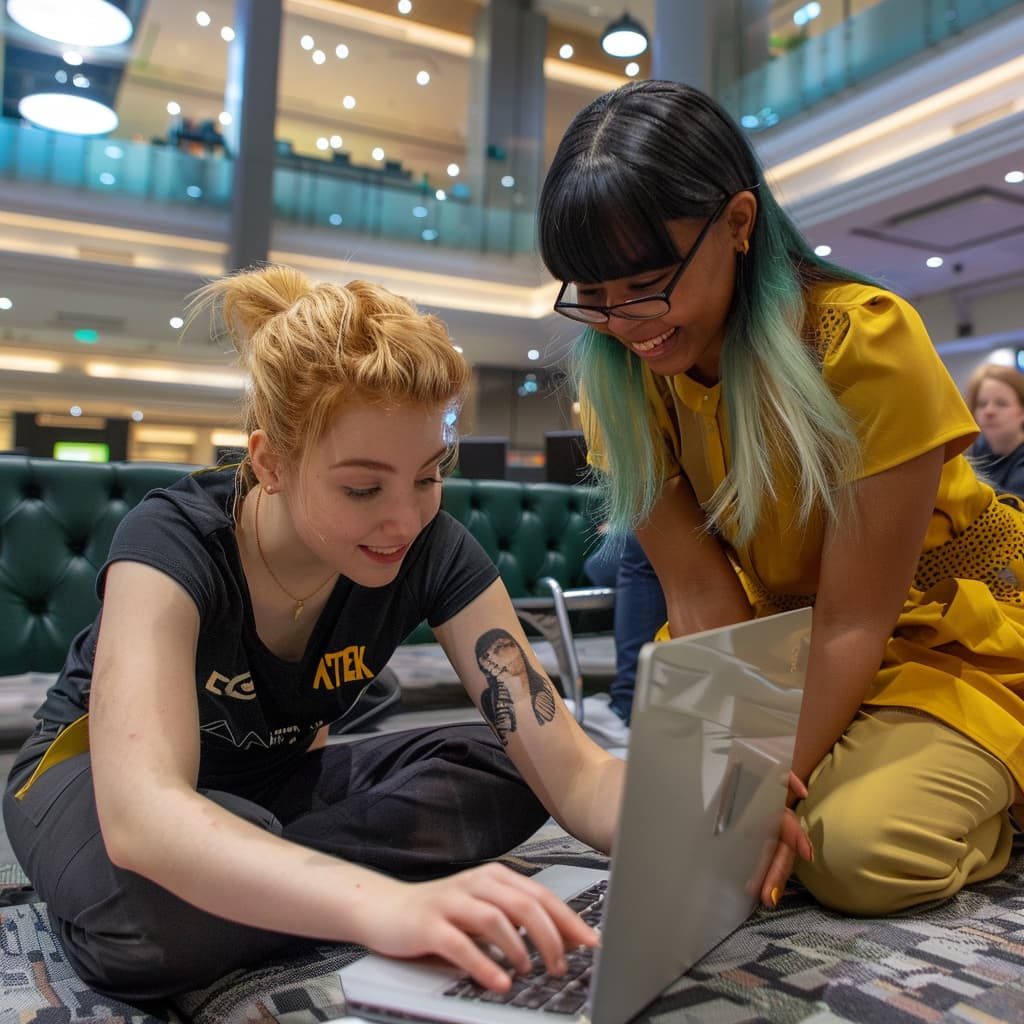 A diverse group of academics and students collaborating in a modern university setting, sharing ideas and working on their research projects. ai generated