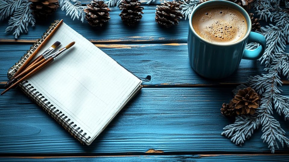 A table spread with various items representing hobbies and interests. ai generated