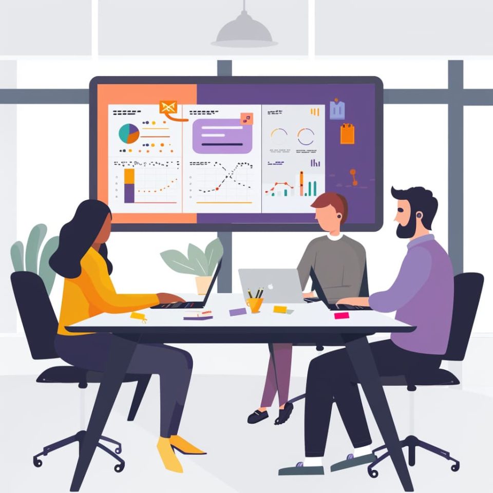 Viral Campaign Strategist Custom GPT meeting at the table AI generated