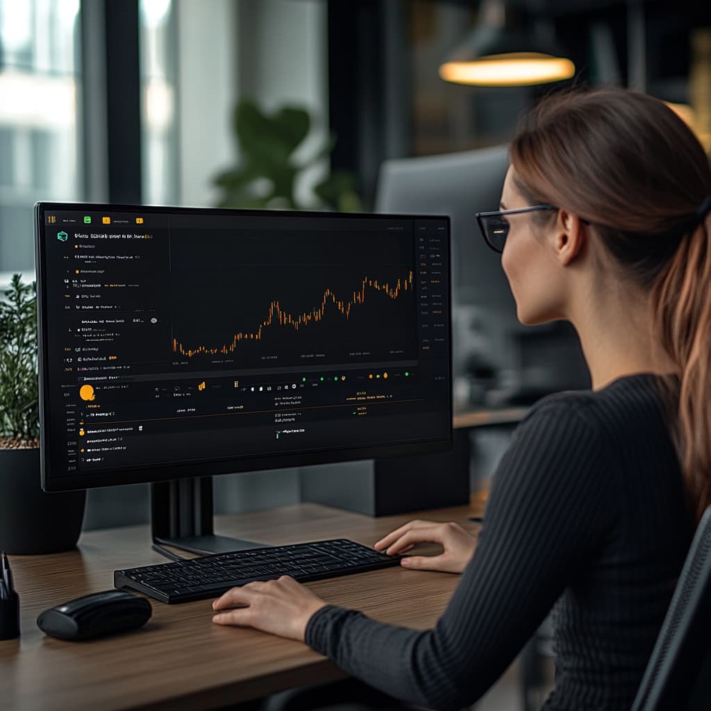 the dashboard shows real-time alerts and updates on market shifts, emerging opportunities, and potential risks, with notifications popping up on the screen - ai generated