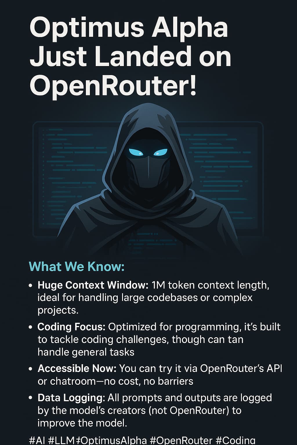 Optimus Alpha on openrouter, who is it from?