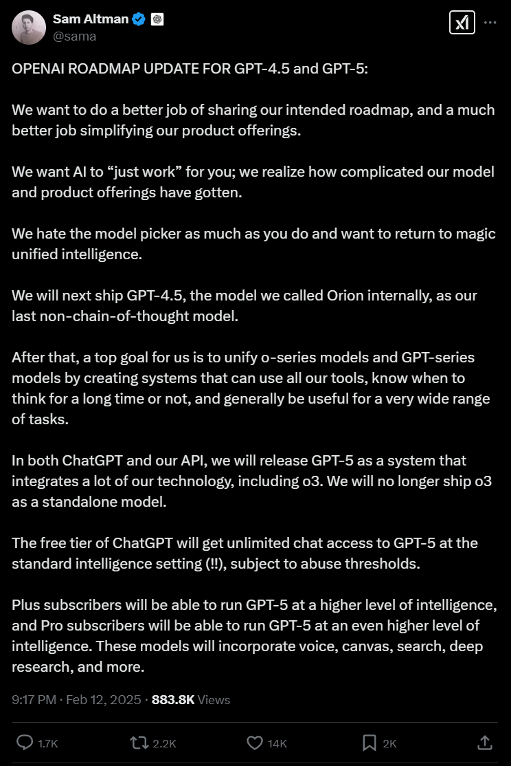 OpenAI’s Next Moves: GPT-4.5 Incoming, GPT-5 to Change the Game